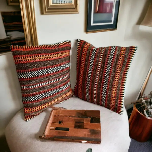Turkish Kilim Pillow Cover by Decodeb 