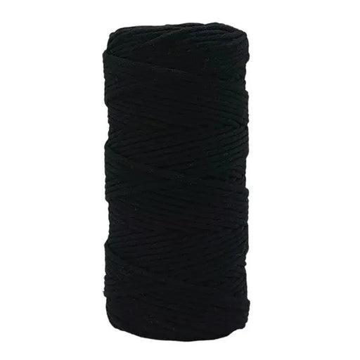 Cafuné Lux Macramé Yarn 3mm Black by Decodeb 