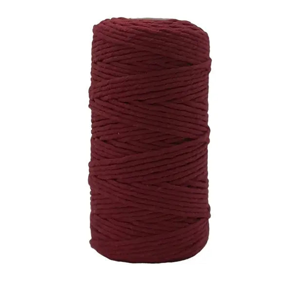 Cafuné Lux Macramé Yarn 3mm Bordeaux by Decodeb 