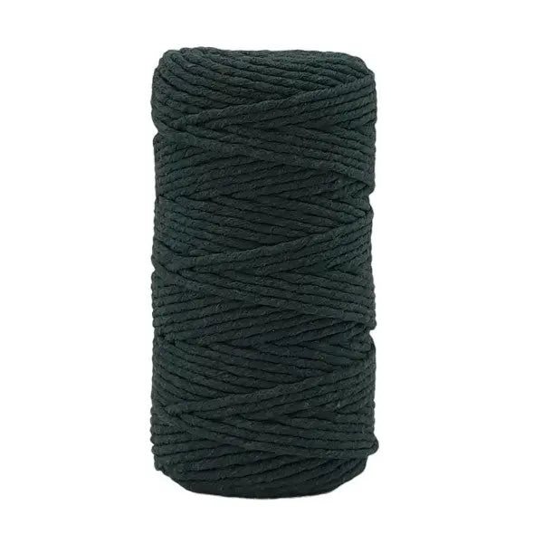 Cafuné Lux Macramé Yarn 3mm Dark green by Decodeb 