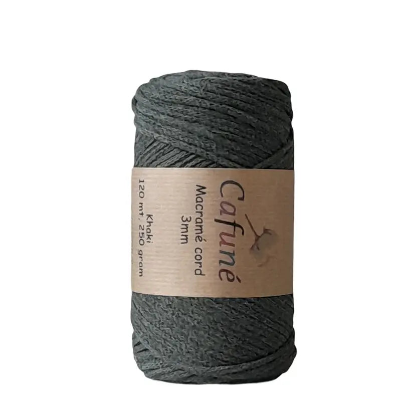 Cafuné Macramé Cord 3mm Khaki Cafuné