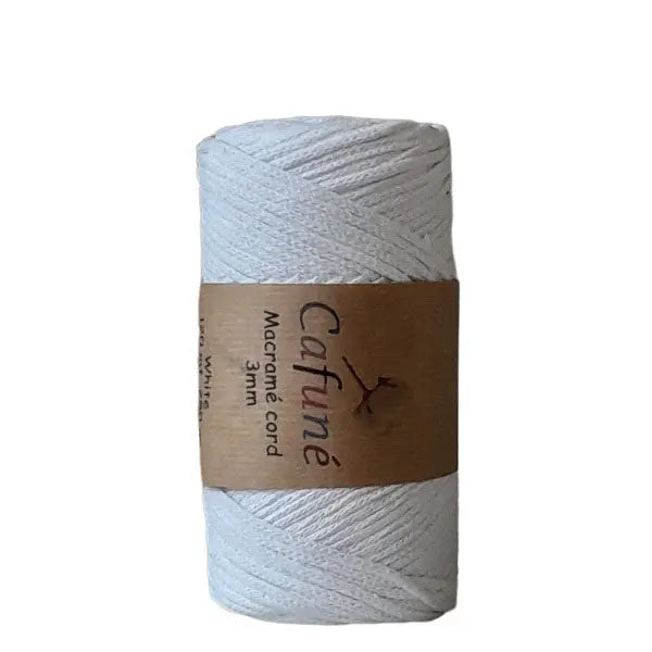 Cafuné Macramé Cord 3mm White Cafuné