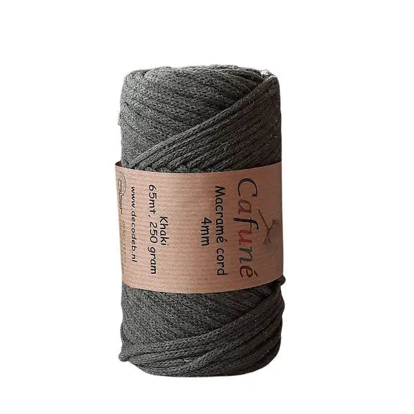 Cafuné Macramé Cord 4mm Khaki Cafuné