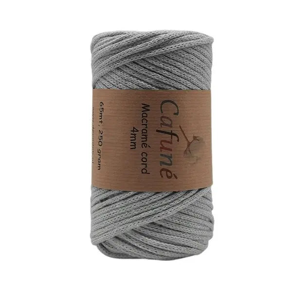 Cafuné Macramé Cord 4mm LightGrey Cafuné