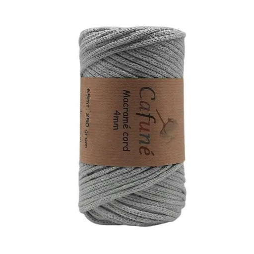 Cafuné Macramé Cord 4mm LightGrey Cafuné