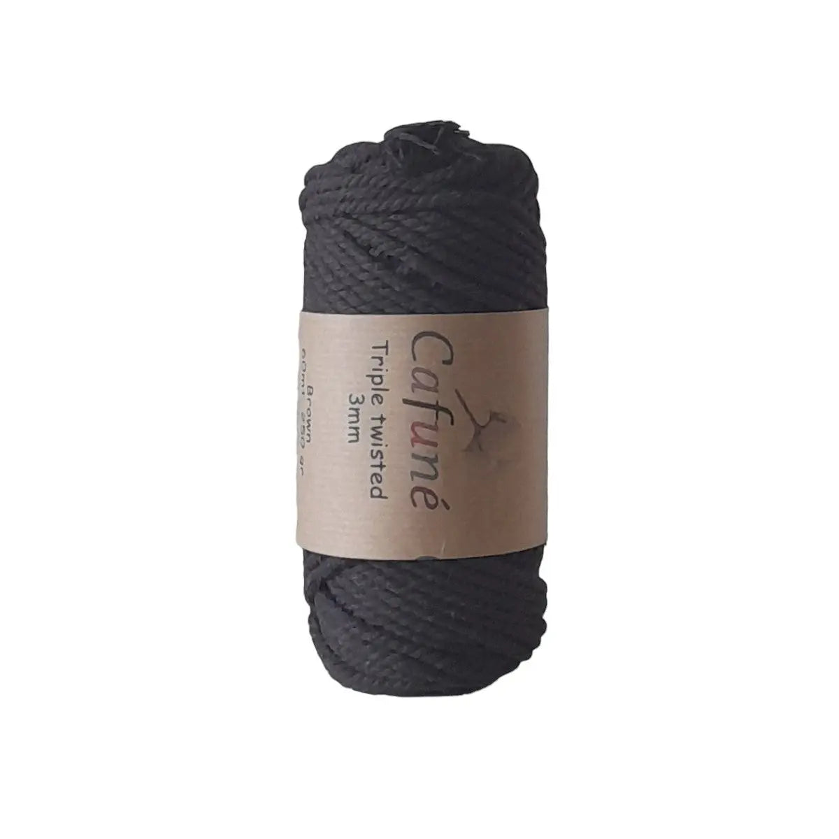 Cafuné Macramé Rope 3mm Brown Cafuné