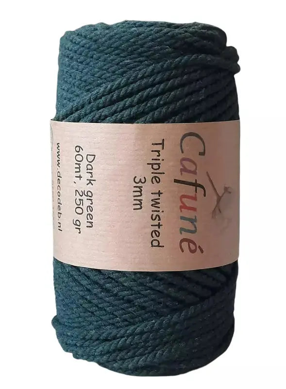 Cafuné Macramé Rope 3mm Green Cafuné