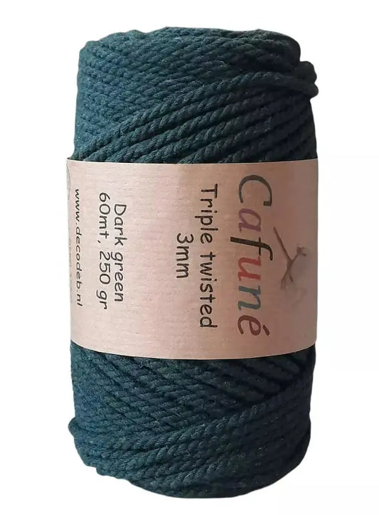 Cafuné Macramé Rope 3mm Green Cafuné