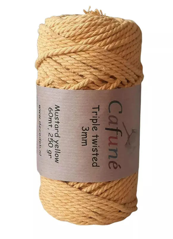 Cafuné Macramé Rope 3mm Mustard Cafuné