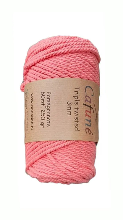 Cafuné Macramé Rope 3mm Pomegranate Cafuné