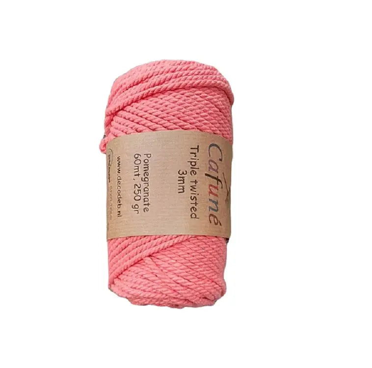 Cafuné Macramé Rope 3mm Pomegranate Cafuné