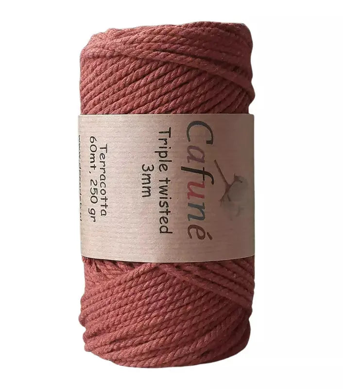 Cafune Macramé Rope 3mm Terracotta Cafuné