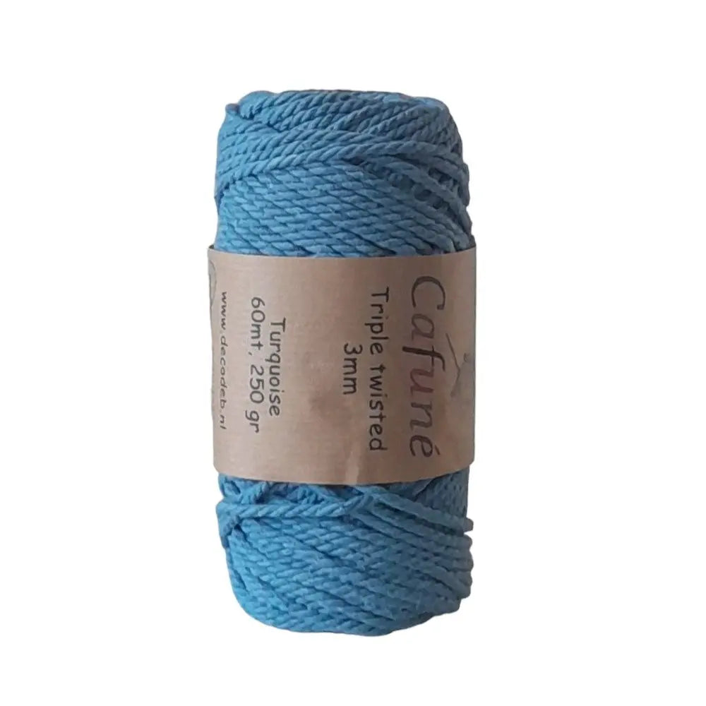 Cafuné Macramé Rope 3mm Turquoise Cafuné