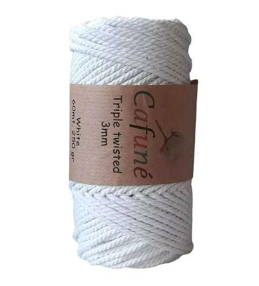 Cafune Macramé Rope 3mm White Cafuné