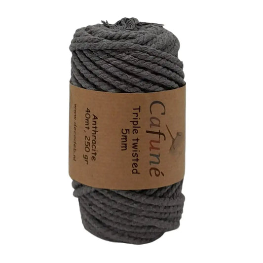 Cafuné Macramé Rope 5mm Anthracite - DecoDeb