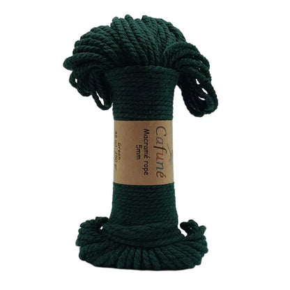 Cafuné Macramé Rope 5mm Dark Green - DecoDeb