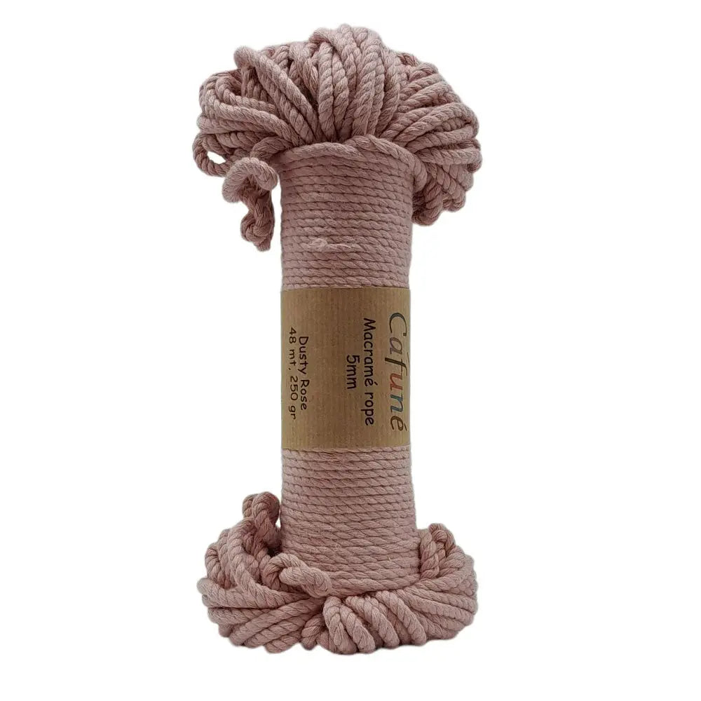 Cafuné Macramé Rope 5mm Dusty Rose Cafuné