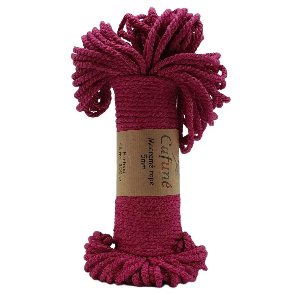 Cafuné Macramé Rope 5mm Fuchsia Cafuné