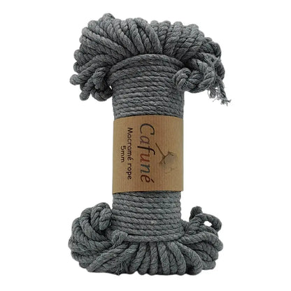 Cafuné Macramé Rope 5mm Grey Cafuné