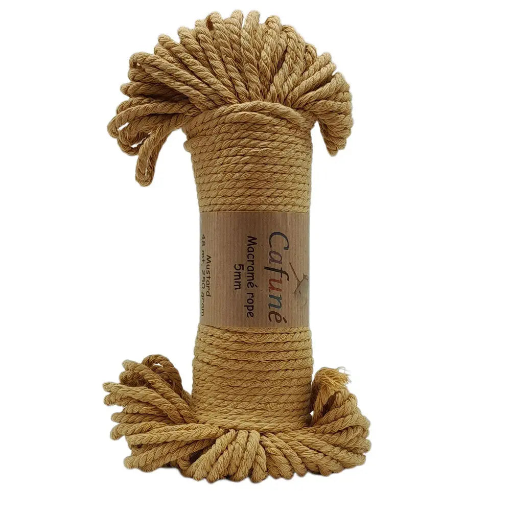 Cafuné Macramé Rope 5mm Mustard Cafuné