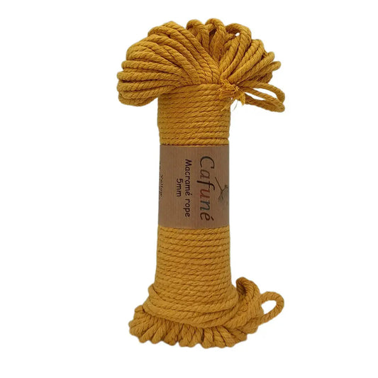 Cafuné Macramé Rope 5mm Yellow Cafuné