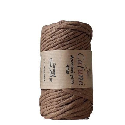 Cafuné Macramé Yarn 4mm Caramel DecoDeb