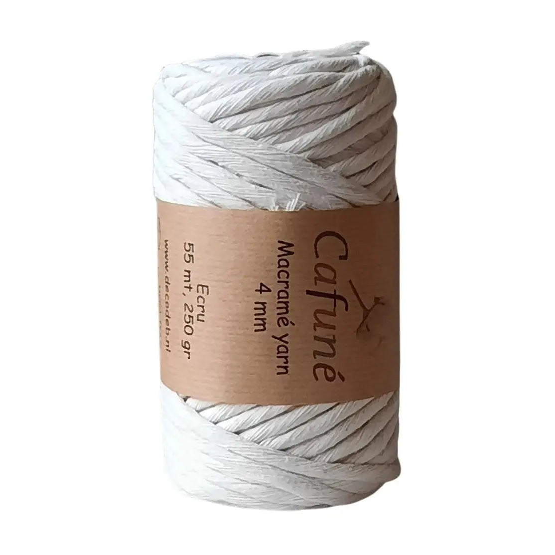 Cafuné Macramé Yarn 4mm Ecru DecoDeb