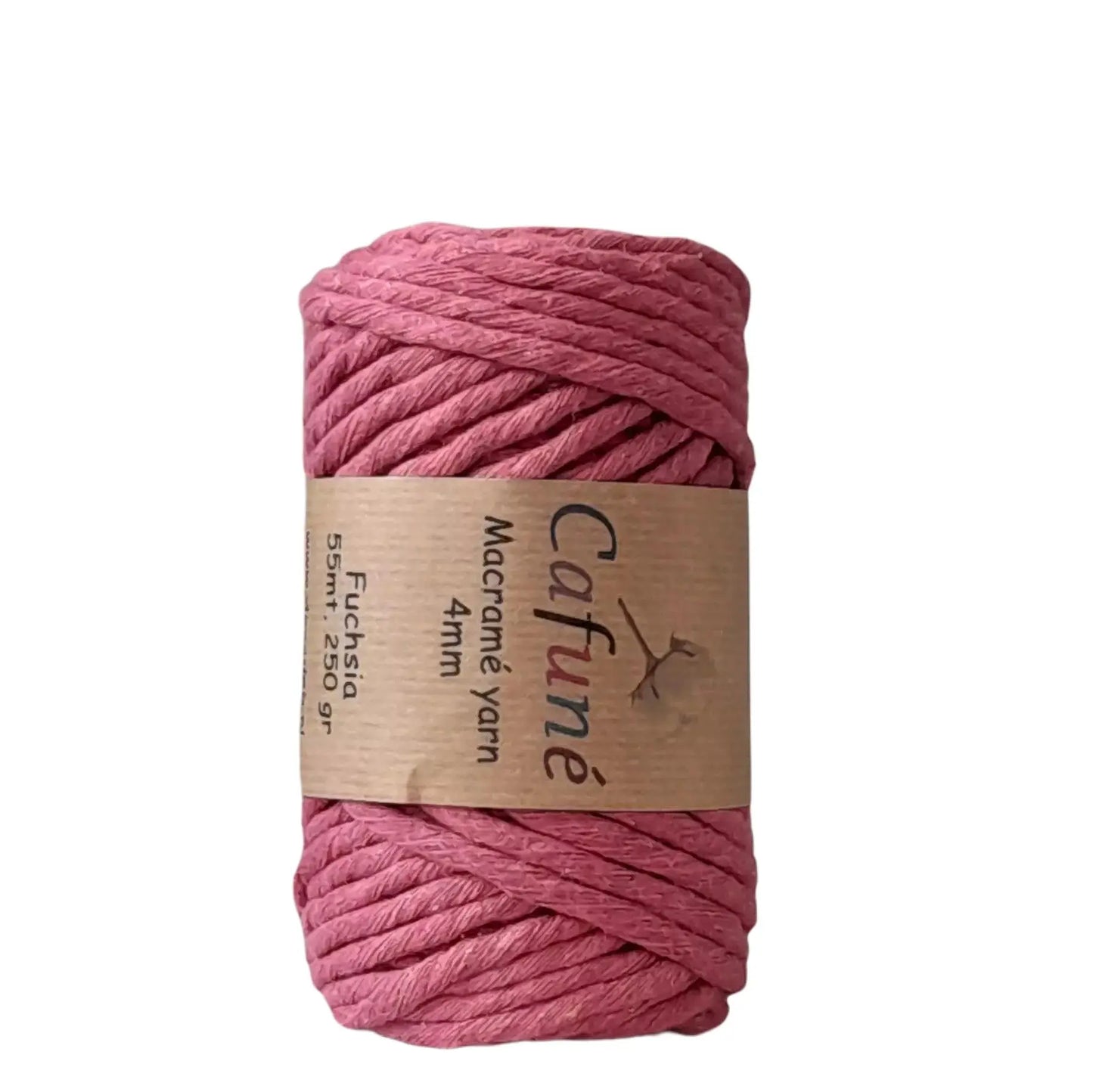 Cafuné Macramé Yarn 4mm Fuchsia - DecoDeb