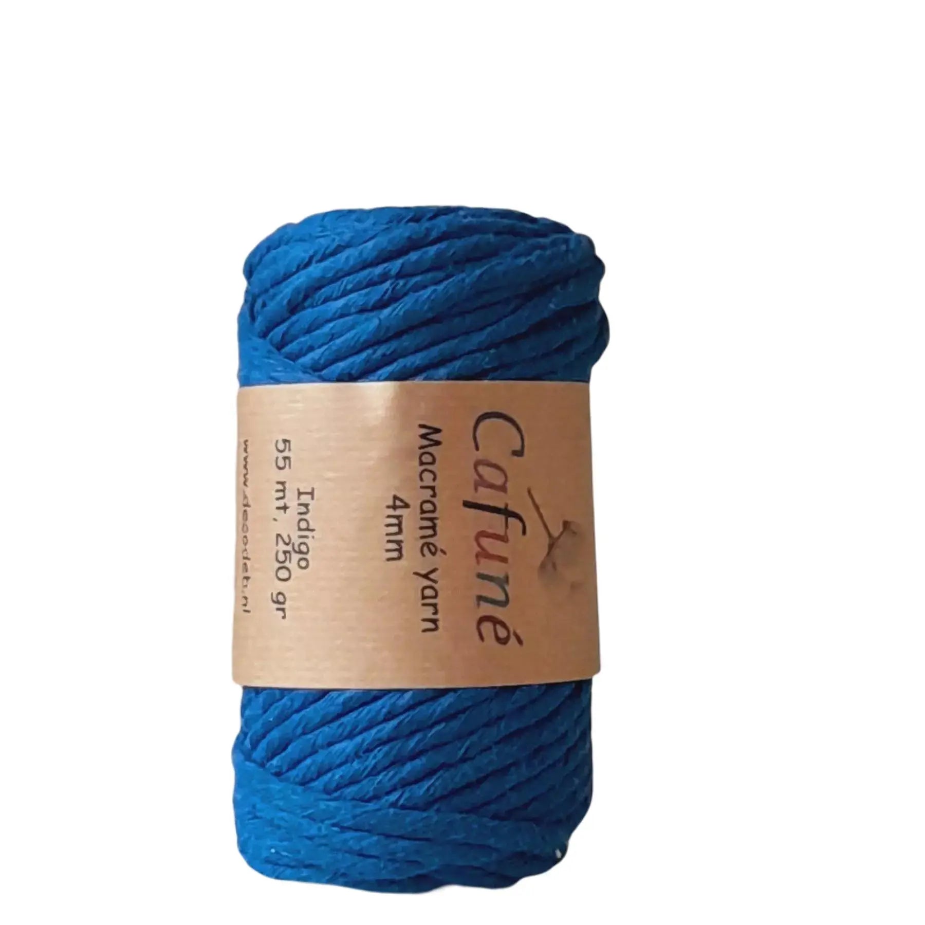 Cafuné Macramé Yarn 4mm Indigo - DecoDeb