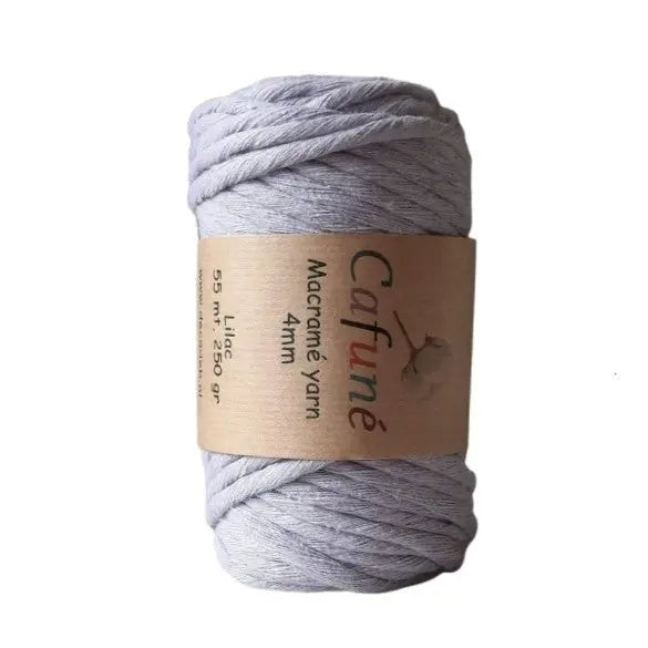 Cafuné Macramé Yarn 4mm Lilac by Decodeb 