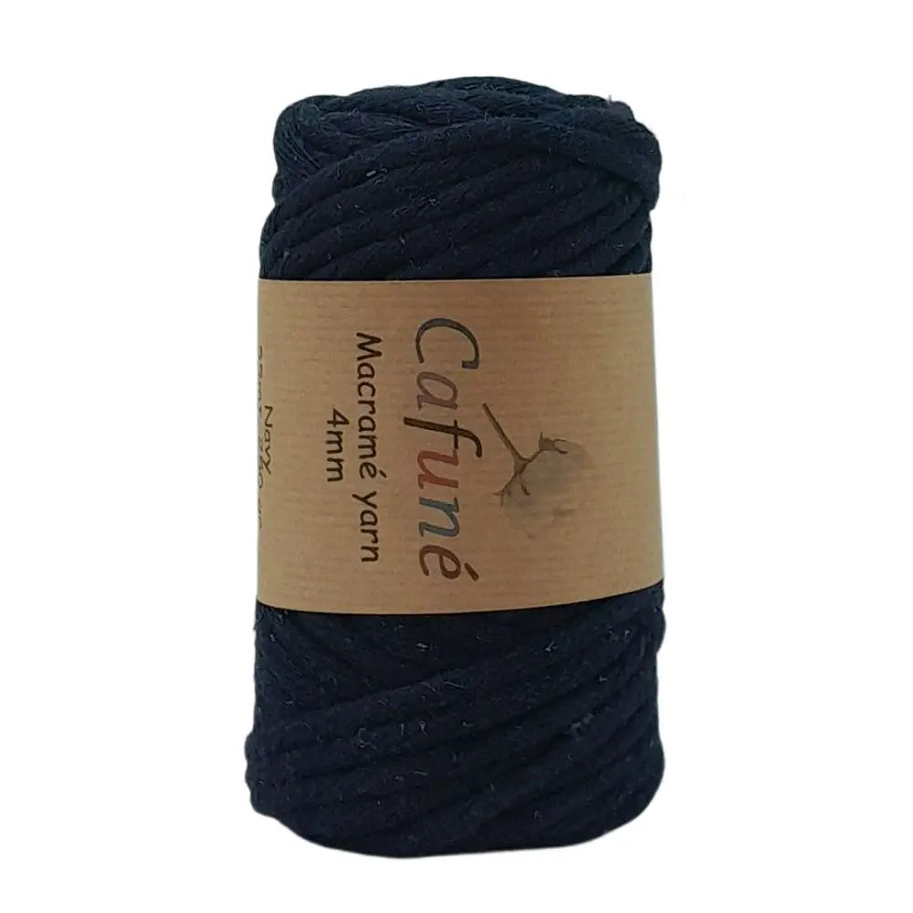 Cafuné Macramé Yarn 4mm Navy DecoDeb