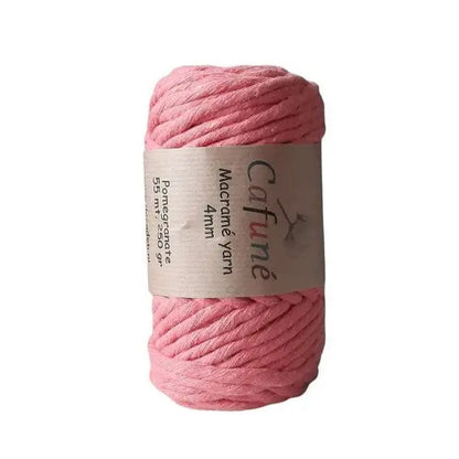 Cafuné Macramé Yarn 4mm Pomegranate DecoDeb