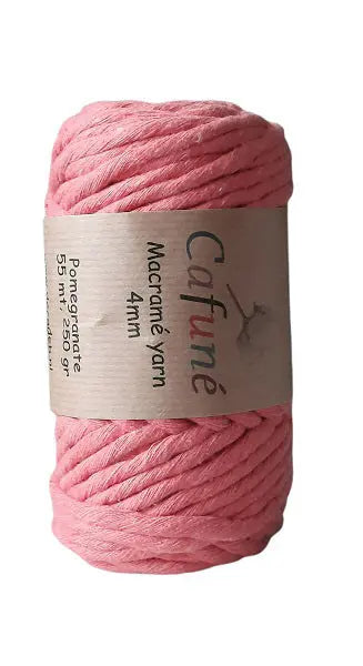 Cafuné Macramé Yarn 4mm Pomegranate DecoDeb