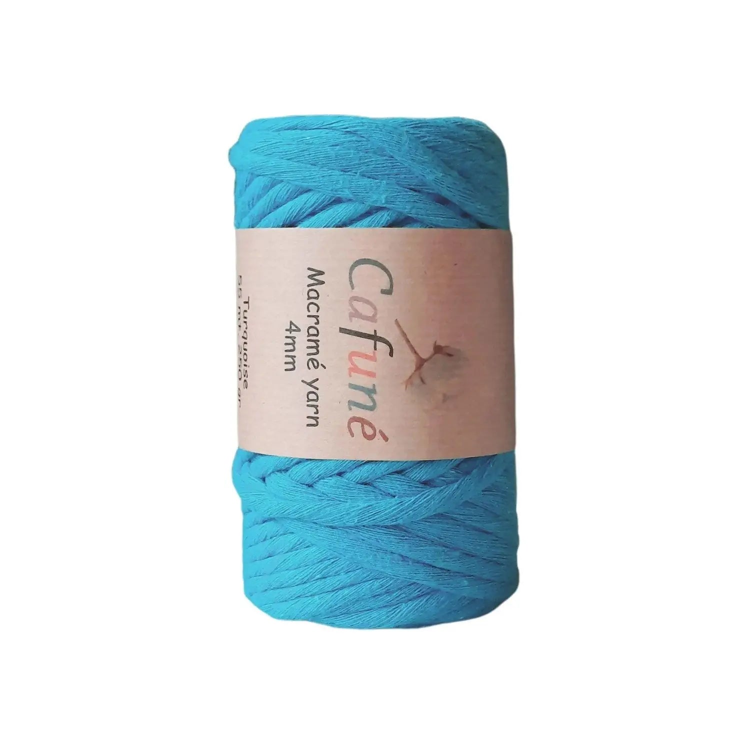 Cafuné Macramé Yarn 4mm Turquoise DecoDeb