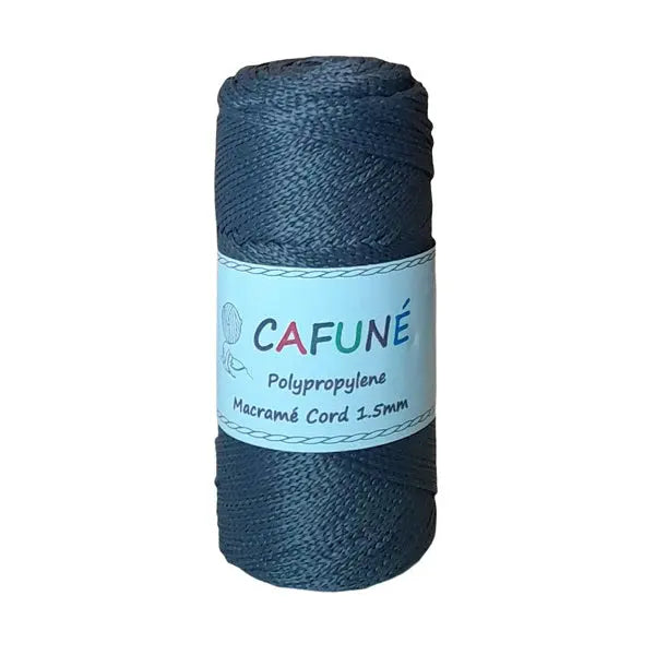 Cafuné Polypropylene Macramé Cord 1.5mm Dark Grey Cafuné