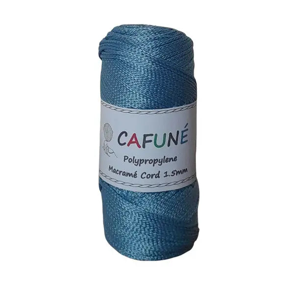 Cafuné Polypropylene Macramé Cord 1.5mm Soft blue Cafuné