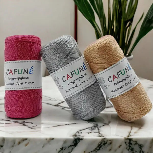 Cafuné Polypropylene Macramé Cord 2mm - DecoDeb