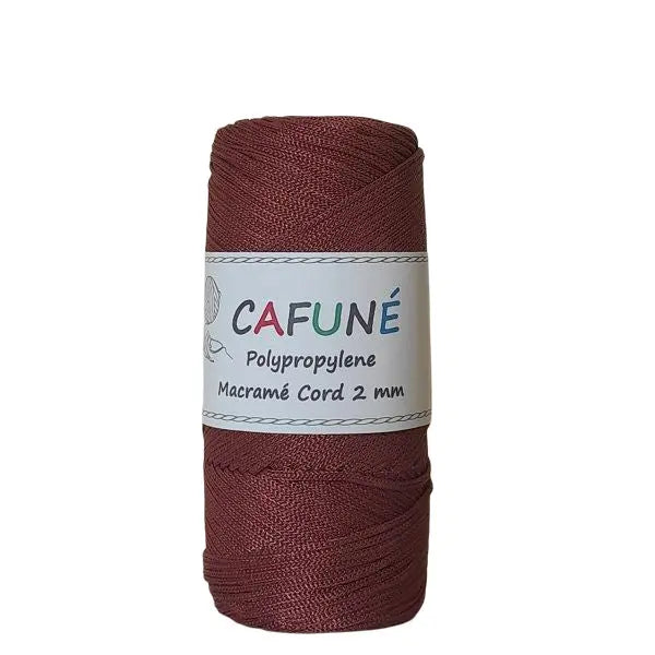 Cafuné Polypropylene Macramé Cord 2mm Dark Rose Cafuné