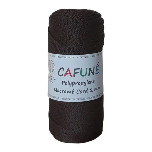 Cafuné Polypropylene Macramé Cord 2mm Espresso Cafuné