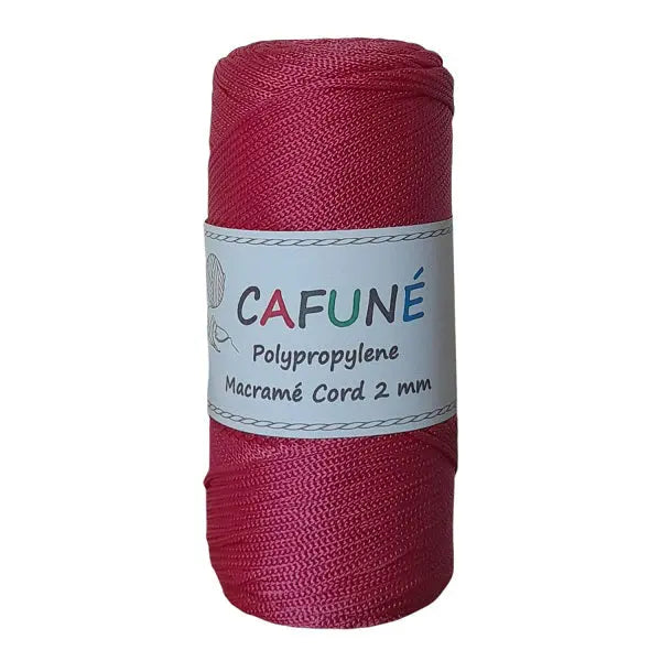 Cafuné Polypropylene Macramé Cord 2mm Fuchsia Cafuné