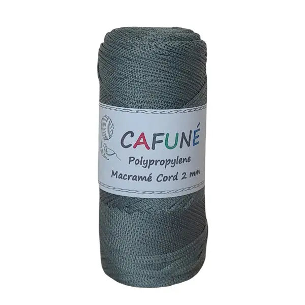 Cafuné Polypropylene Macramé Cord 2mm Middle Grey Cafuné