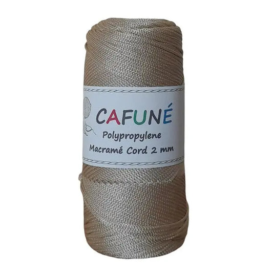 Cafuné Polypropylene Macramé Cord 2mm Milky Coffee Cafuné