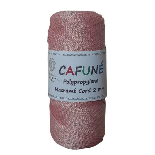 Cafuné Polypropylene Macramé Cord 2mm Powder Cafuné