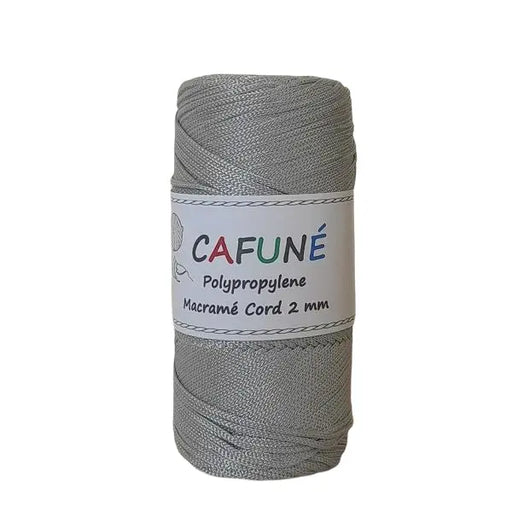 Cafuné Polypropylene Macramé Cord 2mm Silver Cafuné