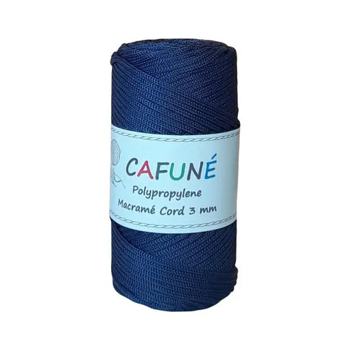 Cafuné Polypropylene Macramé Cord 3mm Navy Cafuné