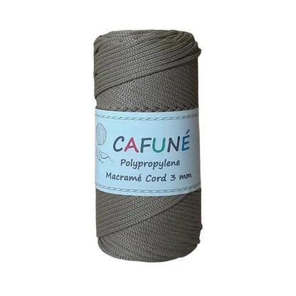 Cafuné Polypropylene Macramé Cord 3mm Olive Cafuné