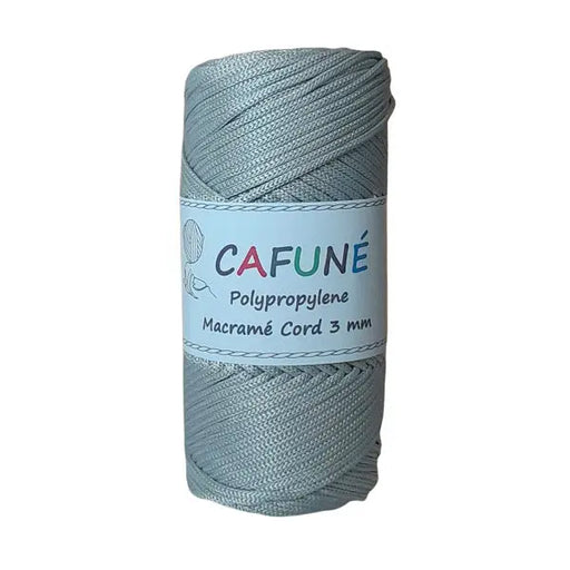 Cafuné Polypropylene Macramé Cord 3mm Silver Cafuné