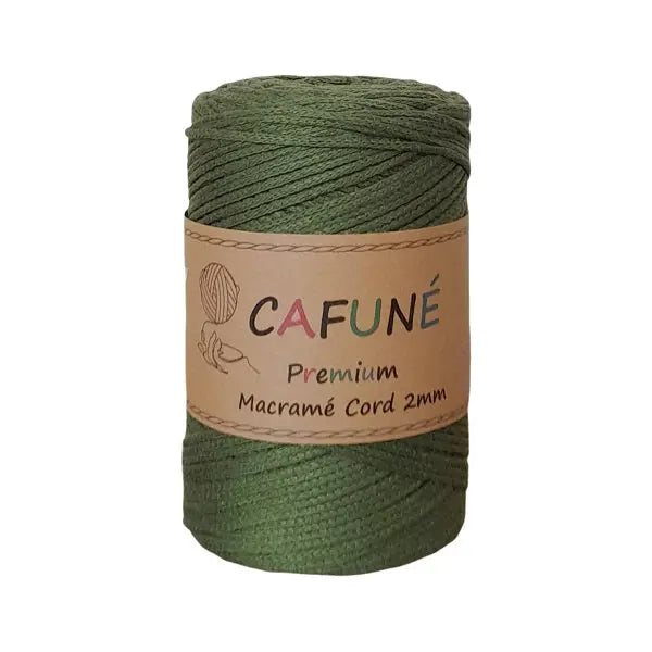 Cafuné Premium Macramé Cord 2mm Avacado Cafuné