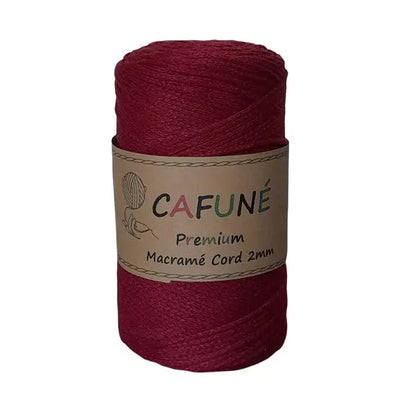 Cafuné Premium Macramé Cord 2mm Bordeaux Cafuné