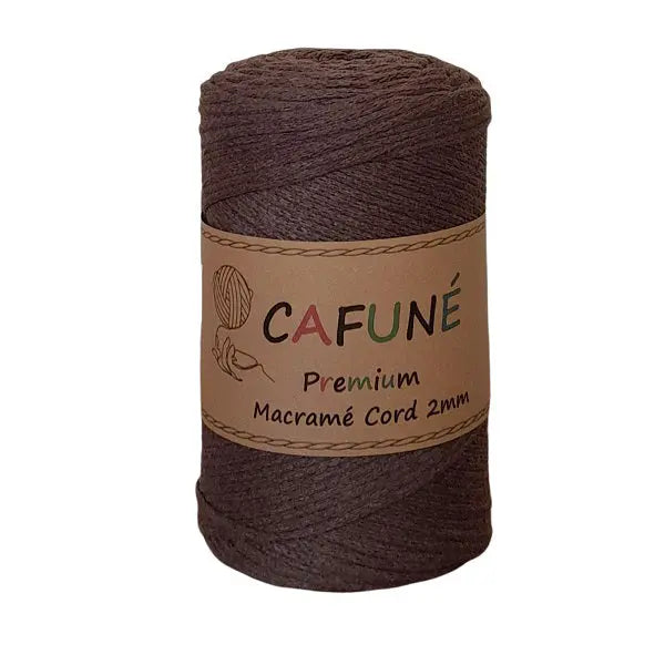 Cafuné Premium Macramé Cord 2mm Brown Cafuné